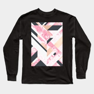 Rose Marble Geo Long Sleeve T-Shirt